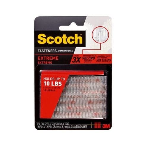 M Scotch Extreme Fasteners X Clear Strip Kit